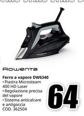 Rowenta - DW6340 Ferro a vapore Piastra Microsteam 400 HD Laser