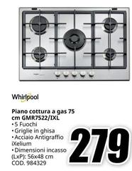Whirlpool -  Piano Cottura A Gas 75 Cm Gmr7522/1xl