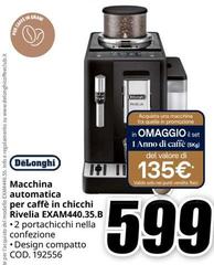 De Longhi - Macchina Automatica Per Caffè In Chicchi RiveLIA EXAM440.35.B