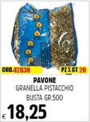 Pavone - Granella Pistacchio Busta