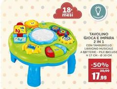 Tavolino Gioca E Impara 2 In 1