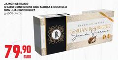 Serrano - Jamon  12 Mesi Confezione Con Morsa E Coltello Don Juan Rodriguez