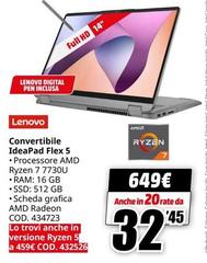 Lenovo - Convertibile Ideapad Flex 5