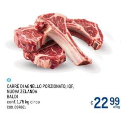 Baldi - Carre Di Agnello Porzionato, Iqf, Nuova Zelanda