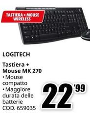 Logitech - Tastiera + Mouse MK 270