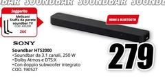 Sony - Soundbar HTS2000