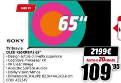 Sony - Tv Bravia Oled K65xR8MZ 65