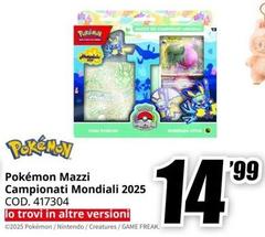 Pokémon - Pokemon Mazzi Campionati Mondiali 2025 Cod. 417304