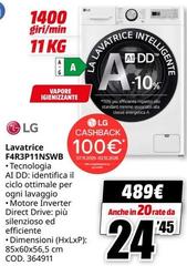 LG - Lavatrice F4R3P11NSWB