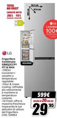 LG - Frigorifero Combinato GBB512CCPY FFT & MAX