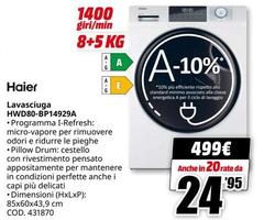 Haier - Lavasciuga HWD80-BP14929A