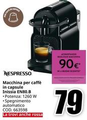 Nespresso - Macchina Per Caffè In Capsule Inizia EN80.B