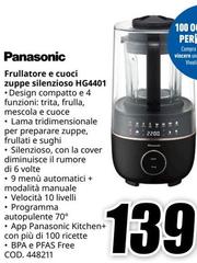 Panasonic - Frullatore E Cuoci Zuppe Silenzioso HG4401