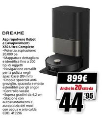 Dreame - Aspirapolvere Robot E Lavapavimenti X50 Ultra Complete