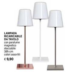 Lampada Ricaricabile Da Tavolo