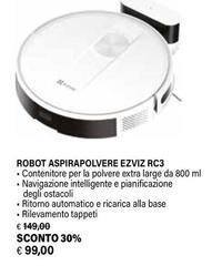 Ezviz - Robot Aspirapolvere RC3