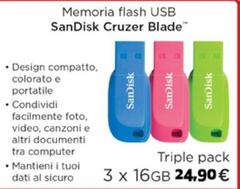 Sandisk - Cruzer Blade Memoria Flash Usb