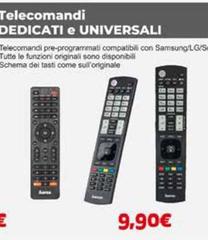 Telecomandi Dedicati E Universali