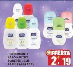 Roberts - Deodorante Vapo Neutro