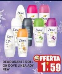 Dove - Deodorante Roll On  Linea Adv New