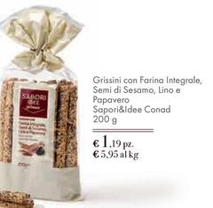 Semi - Grissini Con Farina Integrale,  Di Sesamo, Lino E Papavero Sapori&Idee