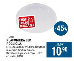 Plafoniera Led Pogliola