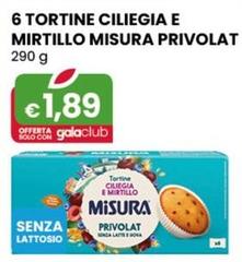Misura - 6 Tortine Ciliegia E Mirtillo Privolat 290 G