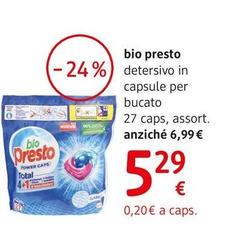 Bio Presto - Detersivo In Capsule Per Bucato 27 Caps, Assort.