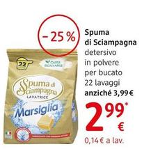 Spuma Di Sciampagna - Detersivo In Polvere Marsiglia 22 Lavaggi