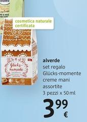Alverde - Set Regalo Glücks-Momente Creme Mani  Assortite 3 Pezzi X 50 Ml 