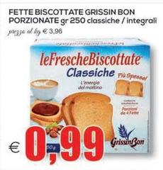 Energia - Fette Biscottate Grissin Bon Porzionate