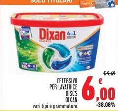 Dixan - Detersivo Per Lavatrice Discs