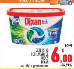 Dixan - Detersivo Per Lavatrice Discs