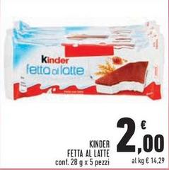 Kinder - Fetta Al Latte