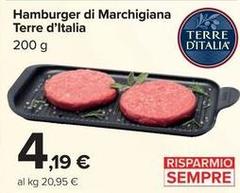 Terre d'Italia - Hamburger Di Marchigiana