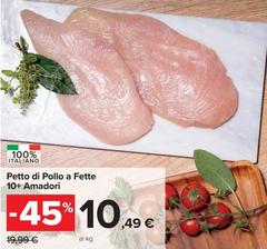 Amadori - Petto Di Pollo A Fette 10+