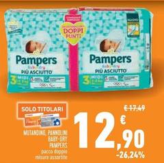 Pampers - Mutandino, Pannolini Baby-Dry