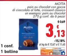 Motta - Pain Au Chocolat Con Gocce Di Cioccolato Al Latte