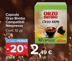 Orzo bimbo - Capsule Orzo Bimbo Compatibili Nespresso