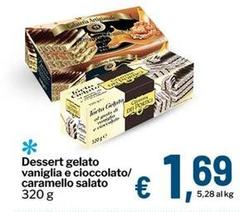 Dessert Gelato Vaniglia E Cioccolato/ Caramello Salato