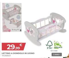 Love Bebe - Lettino A Dondolo In Legno