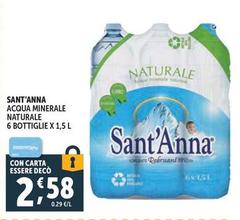 Sant'Anna - Acqua Minerale Naturale 6 Bottiglie