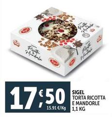 Sigel - Torta Ricotta E Mandorle