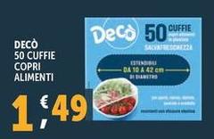 Deco - 50 Cuffie Copri Alimenti