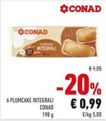 Conad - 6 Plumcake Integrali