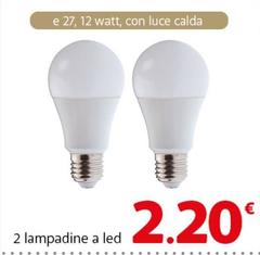 Luce - 2 Lampadine A Led