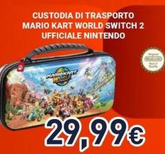Nintendo - Custodia Di Trasporto Mario Kart World Switch 2 Ufficiale