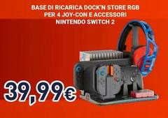 Base Di Ricarica Dock'N Store Rgb Per 4 Joy-Con E Accessori Nintendo Switch 2