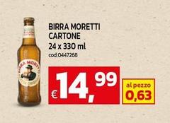 Moretti - Birra Cartone