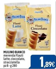 Mulino Bianco - Merenda Flauti Latte, Cioccolato, Stracciatella